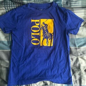 Polo by Ralph Lauren Kids Royal Blue Tee with Yellow Logo